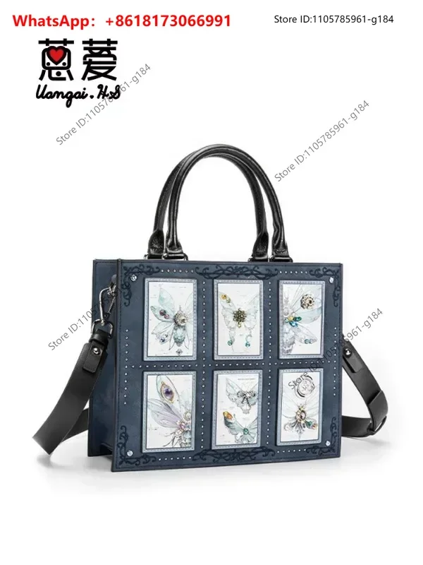 Original niche design crossbody bag, women's interstellar bear collaboration, women's handheld single shoulder backpack