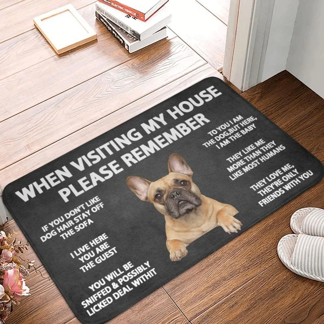 French bulldog outdoor mat hotsell