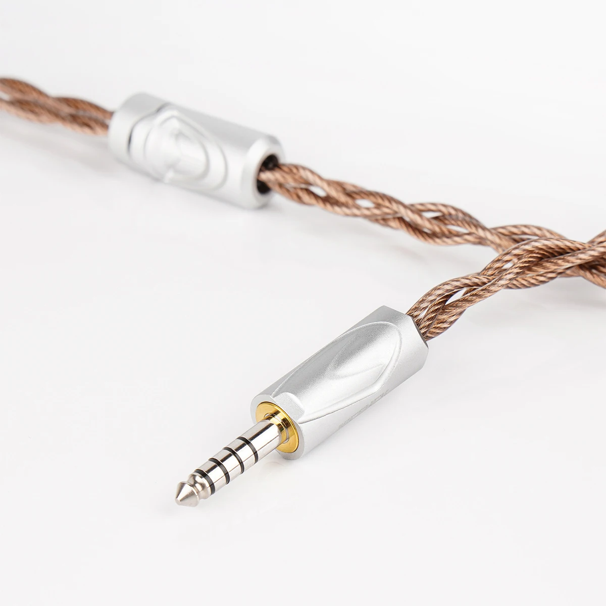 NICEHCK EpicCuAg 6N ECAP Pure Silver+Alloy Copper HiFi IEM Cable OFC Plated Palladium 4.4mm Pure Silver 2Pin dla Davinci NX8 Que