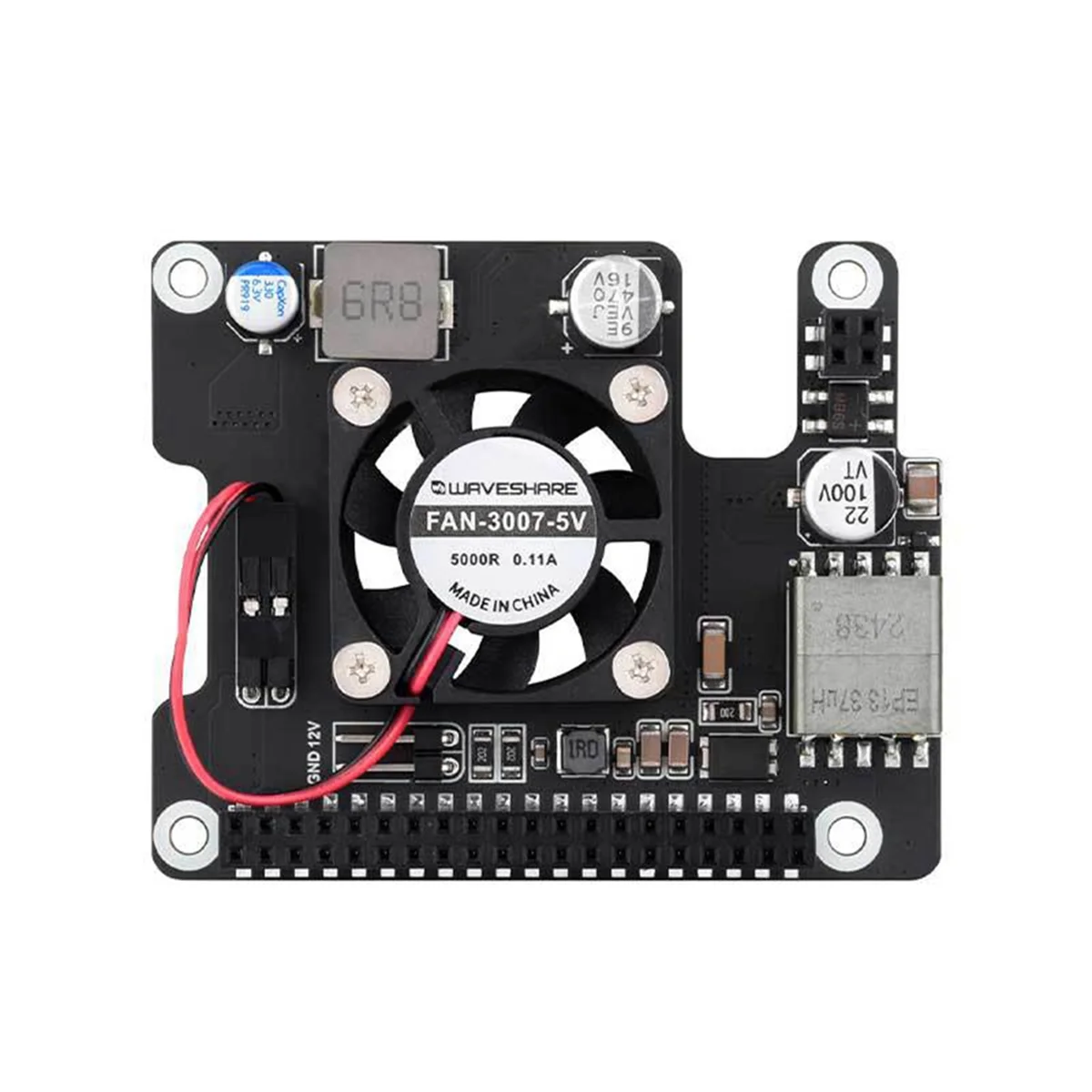 

Модуль RDK X5 PoE, плата расширения Power over Ethernet IEEE 802.3af/At, встроенный охлаждающий вентилятор для D-Robotics RDK X5
