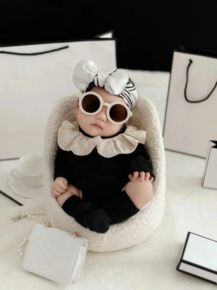 Newborn photography clothing with a small fragrance theme baby full moon photography clothing disfraz bebes  신생아촬영