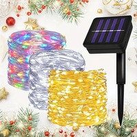 Solar LED Fairy Lights, 50-300 LED Outdoor Christmas Decor for Garden, Tree, Wreath, Holiday Home Party DIY