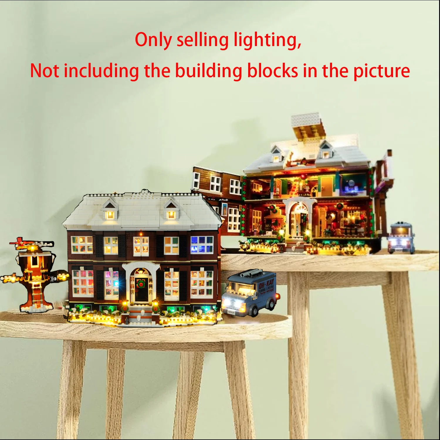 LYBMTWF Kit di illuminazione a LED compatibile con il modello di blocchi di costruzione Lego 21330 Home Alone (NON includere i mattoni del modello)