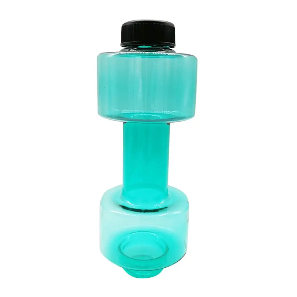 550ml Dumbbell Shape Fitness Water Cup Sealed Leakproof Sports Bottle Kettle Water Bottle Outdoor Travel Fitness Jugs