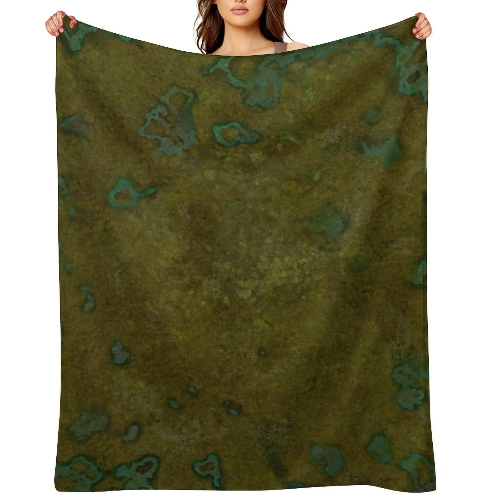 Highland Swamp 001 Battle Map for Tabletop Gaming Miniatures RPG Throw Blanket warm for winter manga anime Stuffeds Blankets