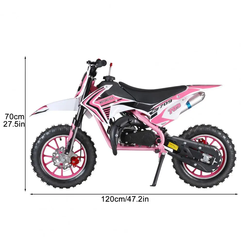 49cc 2-Stroke ATV OFF-road Motorcycle Gas Gasoline Engine Start Racing MOTO Dirt Bike Motorbike For Boy Girl Child Student Men