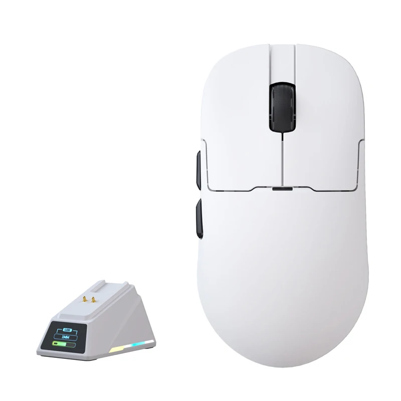AJAZZ AJ159 APEX Esports Gaming-Maus, PAW3950, Kabellos 8K, Leichtgewichtig, Tri-Mode, für Kleine bis Mittelgroße Hände, mit Ladefunktion