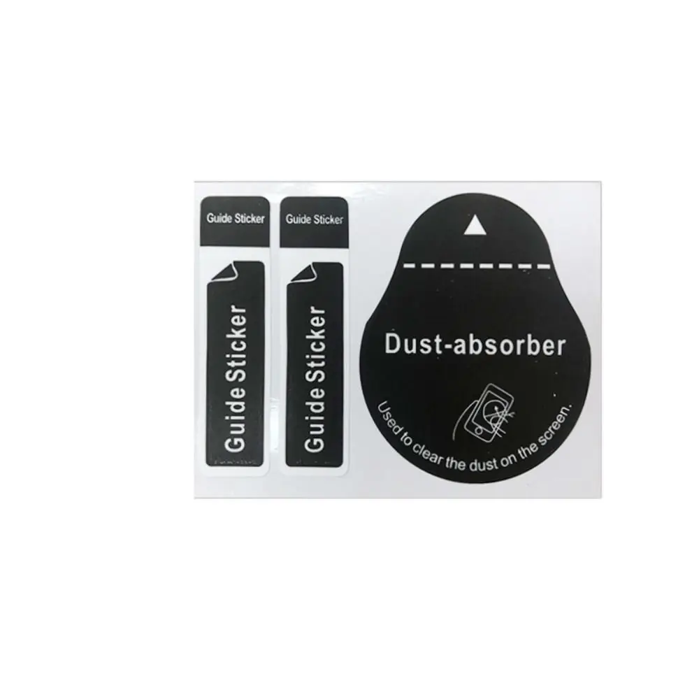 

50PCS PVC Cellphone Screen Dust Absorber Dust Removal Cleaning Tablet Screen Dedust Sticker Blue Black 2 in 1