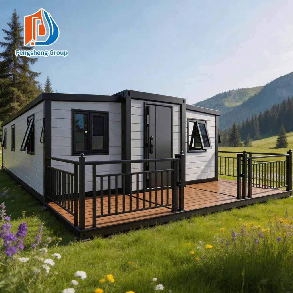 Two Wings Expandable Prefabricated Villa Modular Container Home for Farm Homestay Hotel Casas Contenedor