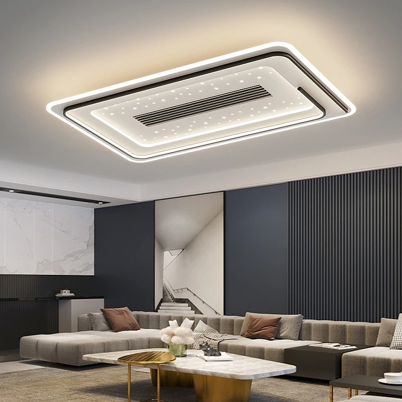 Modern Luxury LED Ceiling Light Nordic Creative Fan Lamp Living Room Dining Room Decor High Wind Fan Light Hotel Villa Lighting