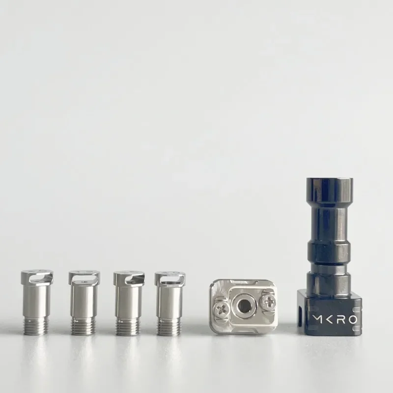 Yftk kontrl 316สะพาน rba สไตล์ rba สำหรับแท่ง/BB/ Boro MOD-silvertanium 5ชิ้น1.0พิน/1.2 /2.5 / 3.5/4.0มม.