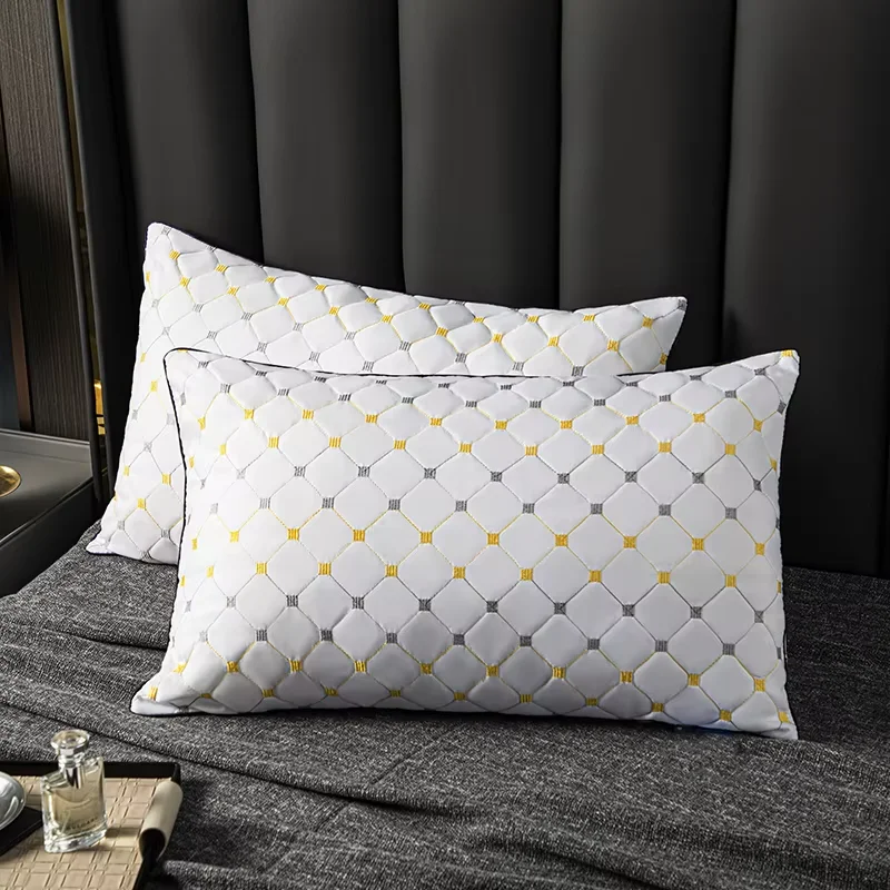 وسائد مضادة للبكتيريا وغير مشوهة لحماية العمود الفقري العنقي للمساعدة في النوم للاستخدام المنزلي وسادة واحدة ناعمة ومريحة