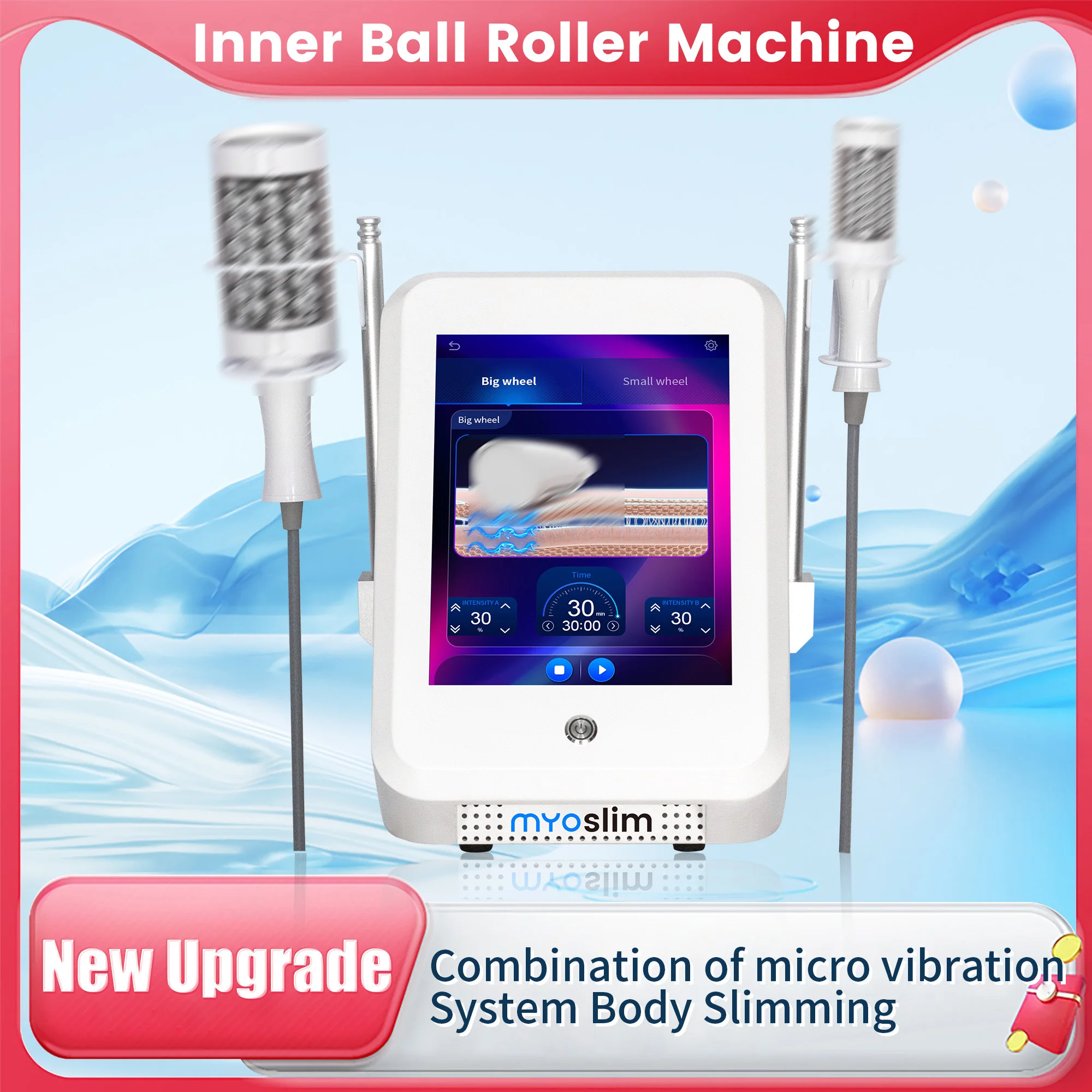

2 IN 1 MYOslim NEW Muscle Relaxation Fat Removal Cellulite 5D Massage Roller Electromagnetic Muscle Building Training for Salon