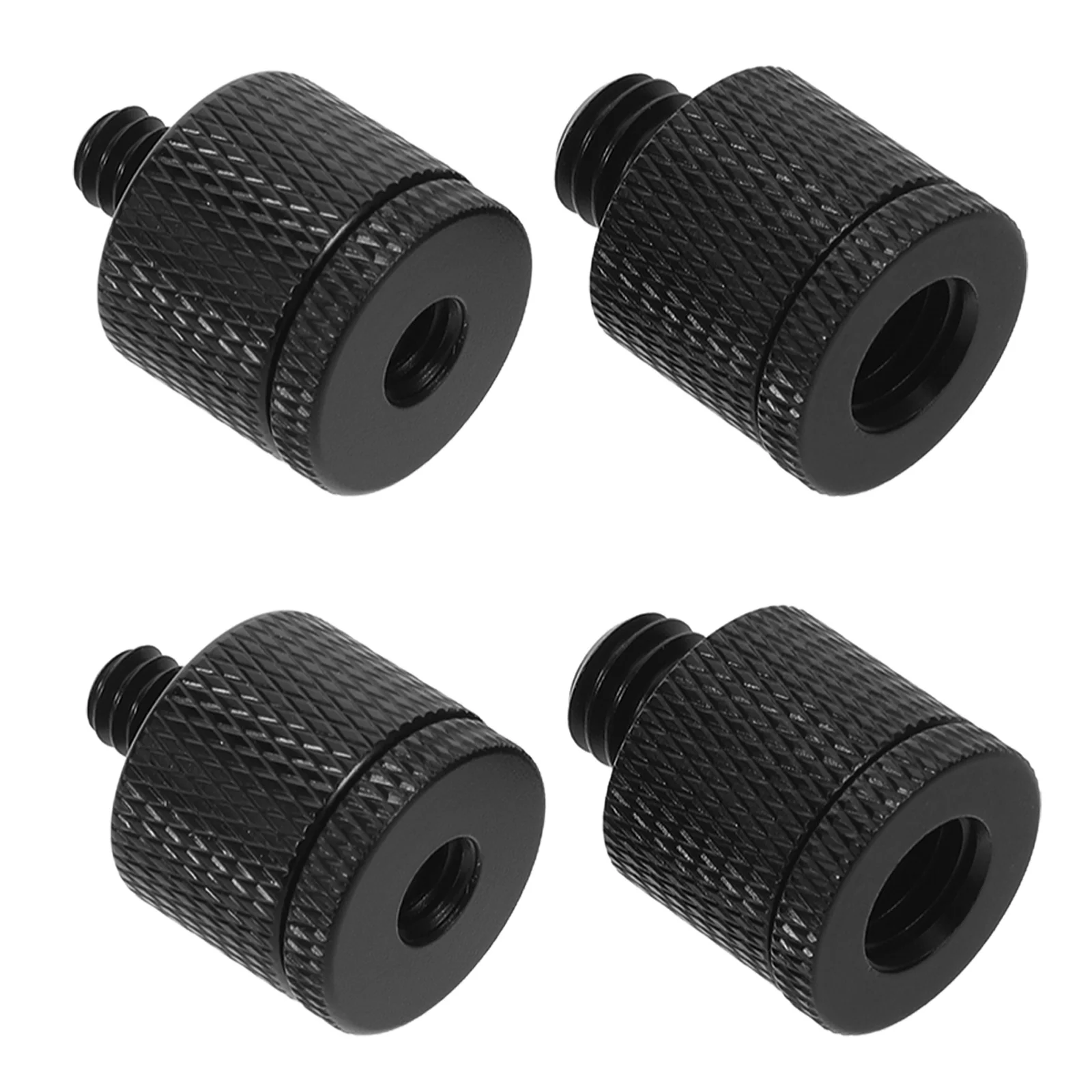 8Pcs Microphone Stand Screw Adapter Metal Tripod Thread Conversion Connector for Universal Mic Clips Shock Absorbing Mount