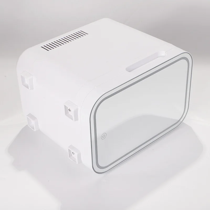 8 liters makeup mirror with light car refrigerator home car dual-purpose mini refrigeration portable heating and cooling