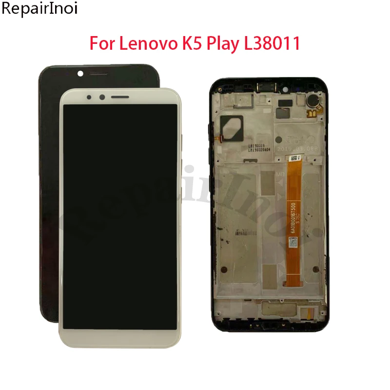 

Original Tested LCD Display for Lenovo K5 Play L38011, Touch Screen with Frame, Digitizer Assembly Replacement