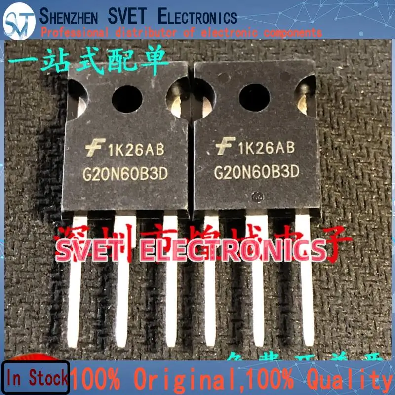 10PCS-50PCS  HGTG20N60B3D G20N60B3D  TO-247 40A 600V   Original In Stock Fast shipping