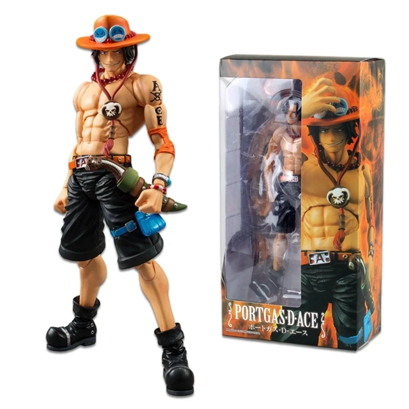 18CM Figure d'anime une pièce Action Ace poing de feu Escal D Ace Luffy frère jouets japon Anime Figurines à collectionner PVC modèle jouet