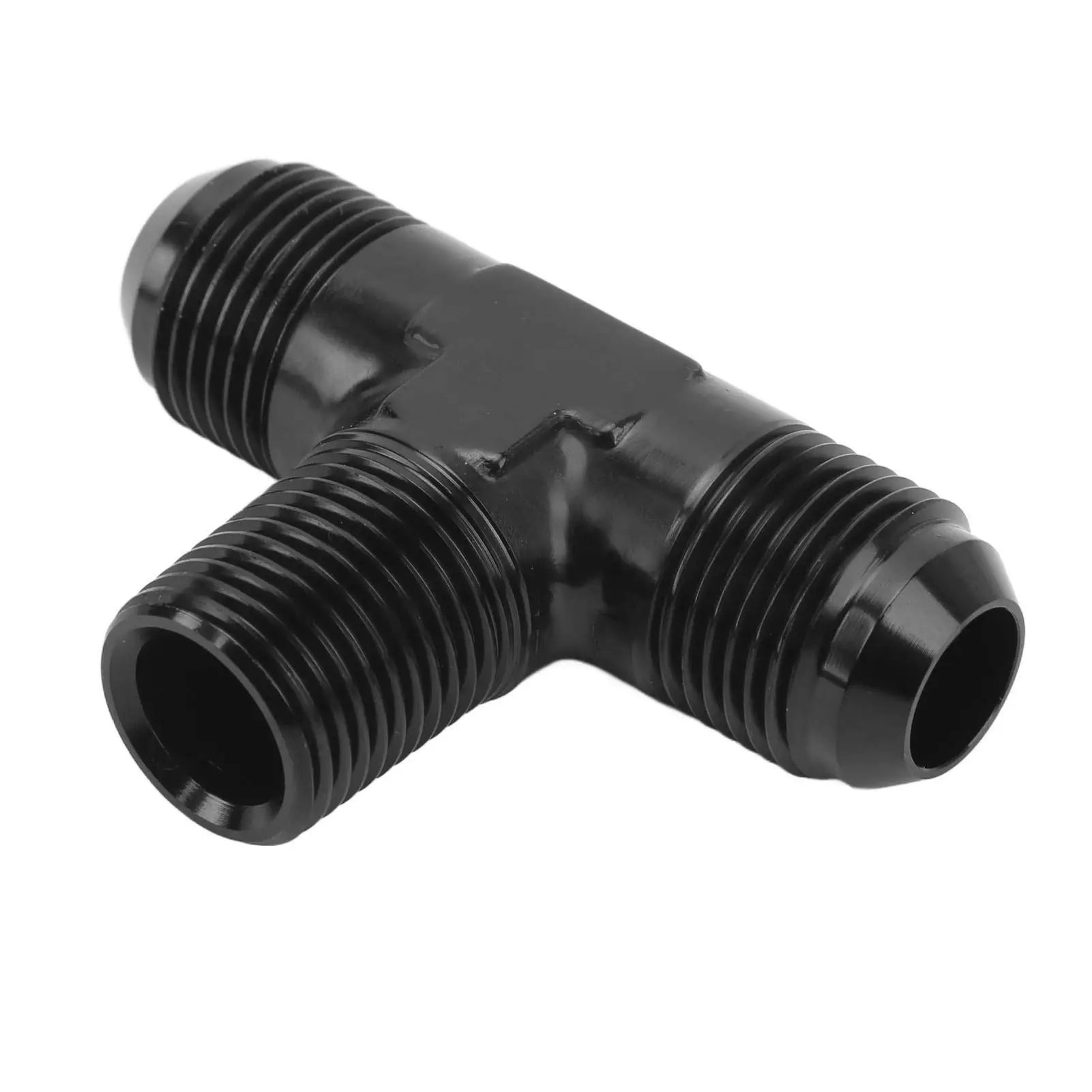 Tee Connector Fitting Structure Stable Performance Tee Adapter Wide Applicability Anodized Finish Easy Installation for