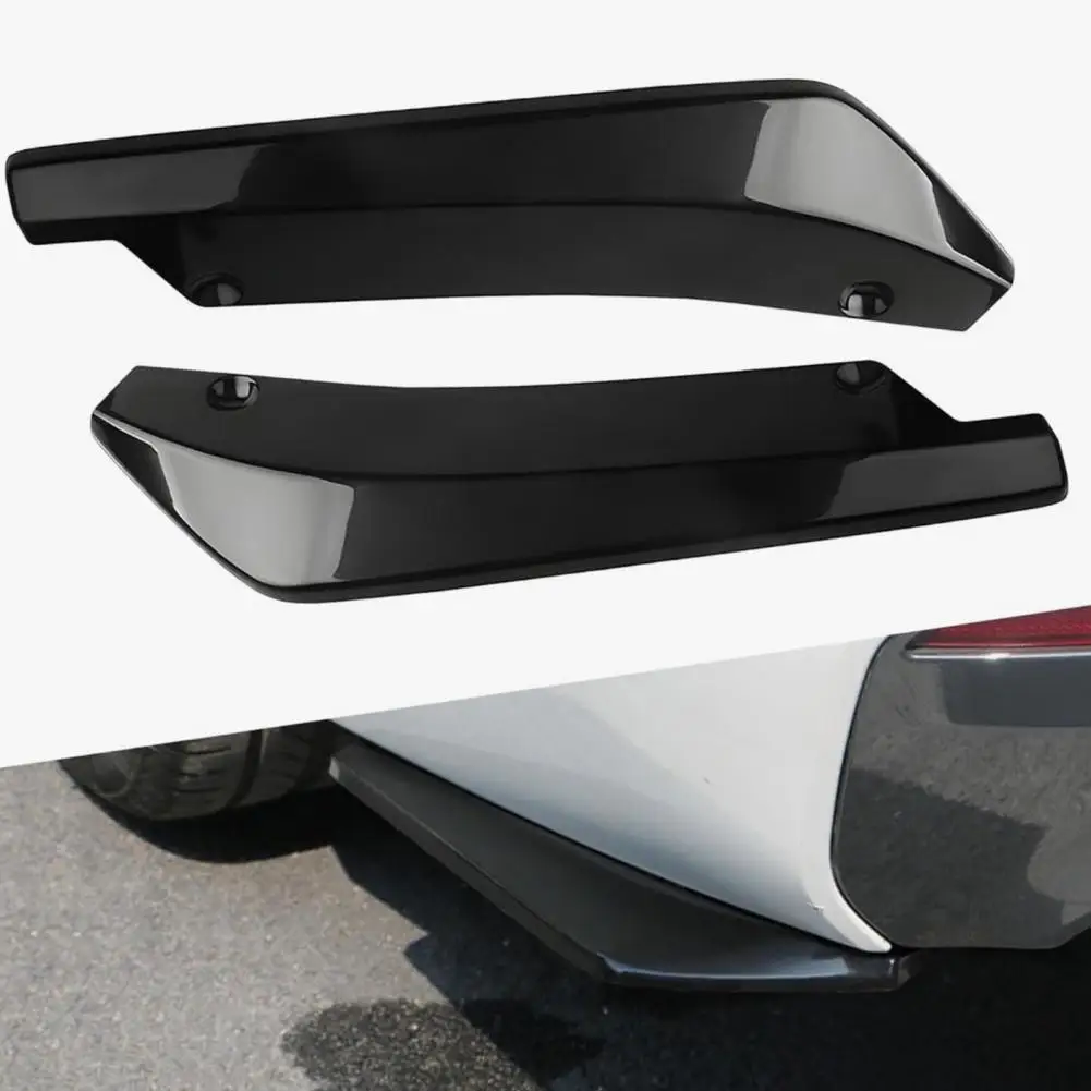 Automotive Corner Guard Universal Car Rear Bumper Lip Universal Rear Bumper Lip Spoiler Kit Abs Carbon Fiber Style for Auto