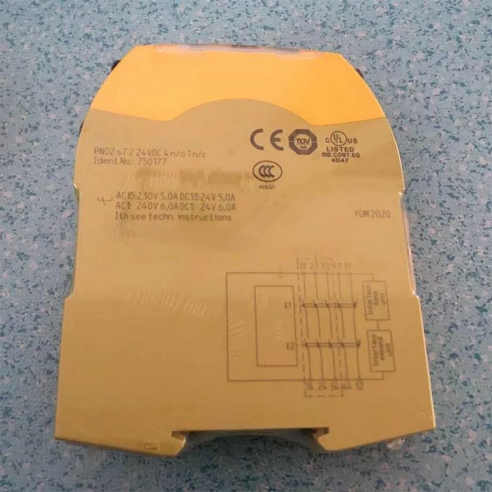 For Pilz PNOZ S7.2 750117 24V Safety Relay Module in Box