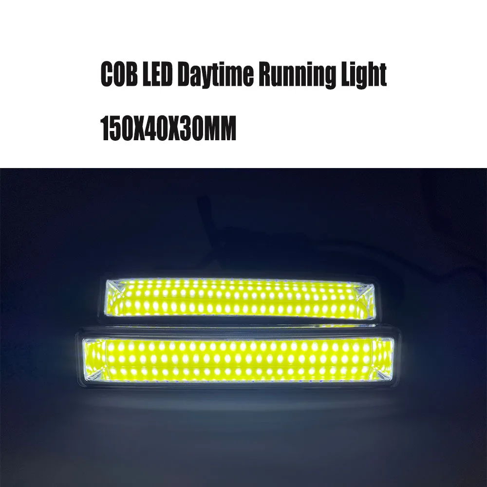 COB mobil LED umum lampu berjalan harian Bar lampu sinyal Model Universal Model pasang