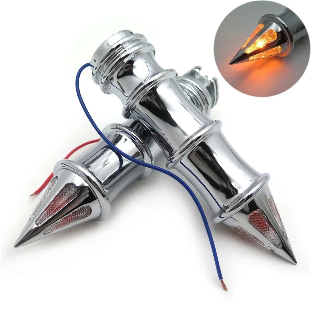 

Motorcycle Hand Grips 1" W/ Turn Signals for Harley Xl Sportster 1200 Custom Chromed Motorbike Parts