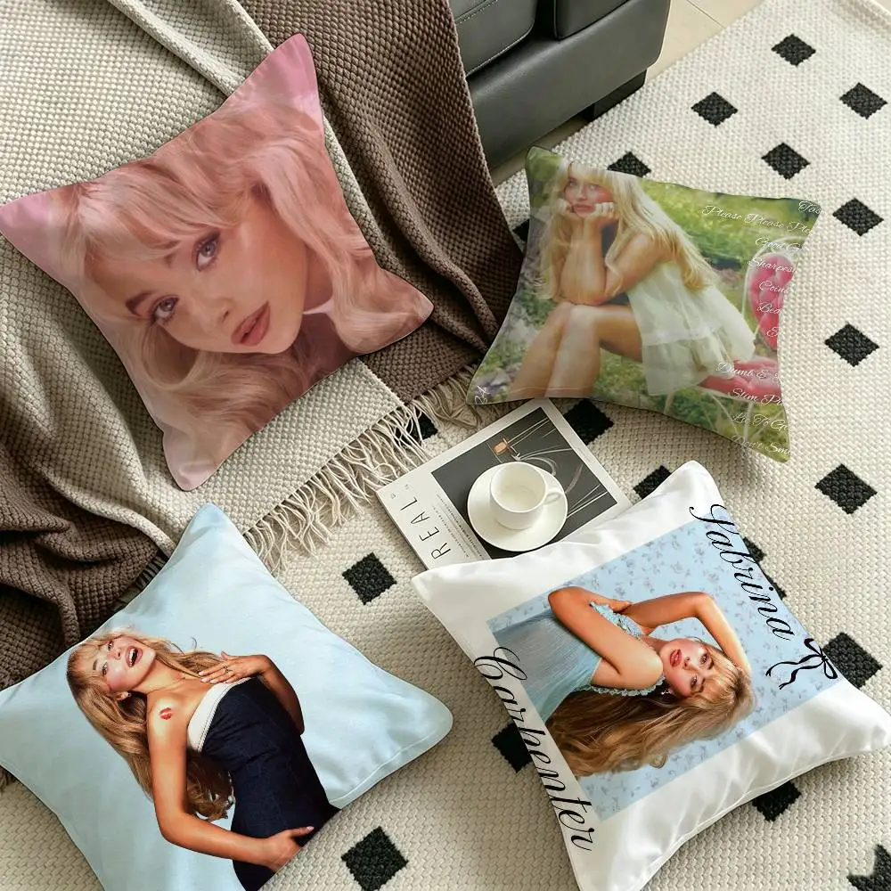 Singer S-Sabrina C-Carpenter Personalized Pillow Dust Cover Bedroom Kids Party Decoration Pillowcase Birthday Children Gift