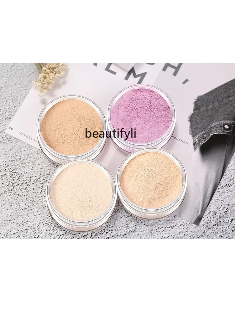 yj Clear Oil Control Makeup Powder Honey Powder Concealer Long-Lasting Waterproof Sweat-Proof Non-Makeup Brightening Skin Color