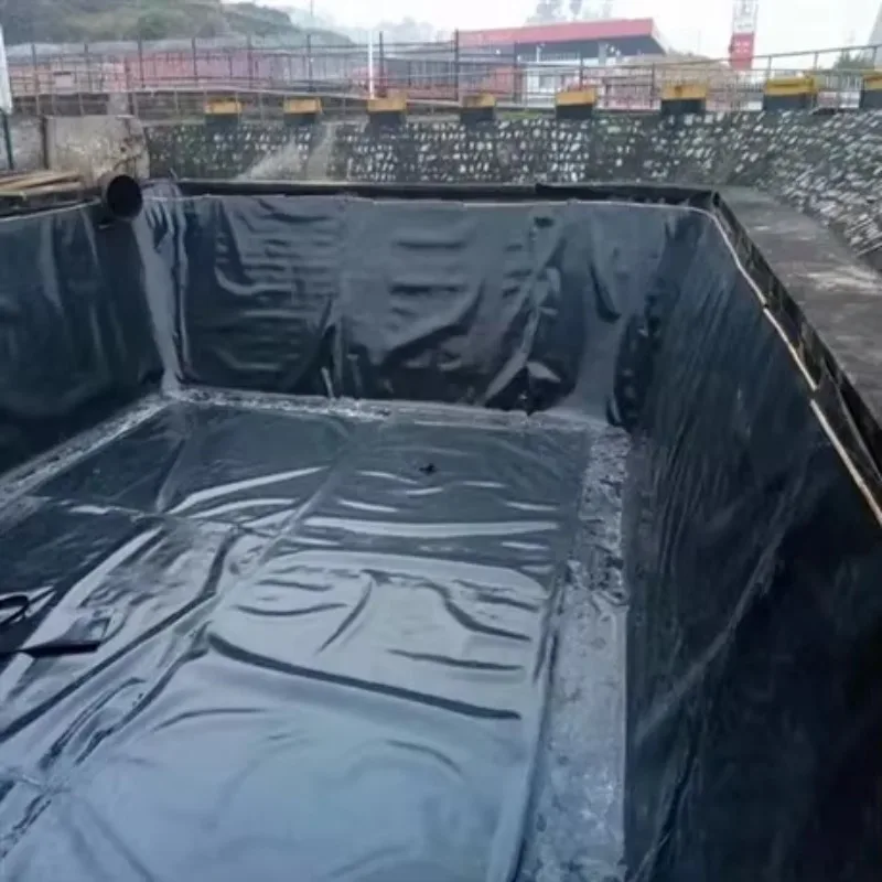 HDPE Waterproof Geomembrane Roll Custom Made for Fish Farm Pond Canal Reservoir Landfill and Biogas Projects Worldwide