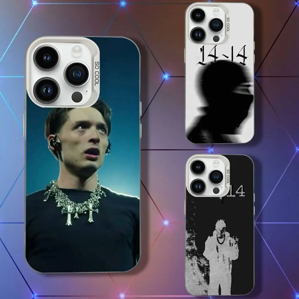 

Singer P-Peso P-Plumas Phone Case For iPhone 16,15,14,13,12,11,Pro,XS,Max,Plus,Mini,SE White Candy Matte Shockproof Cover