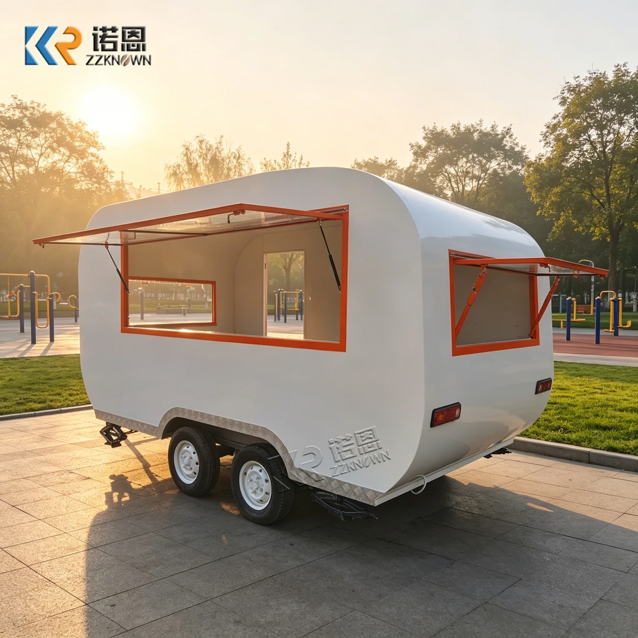 

Usa Most Popular Luxury Pizza Food Truck Custom-Made Mobile Food Trailer Fast Food Truck Trailer with Full Kitchen Equipment