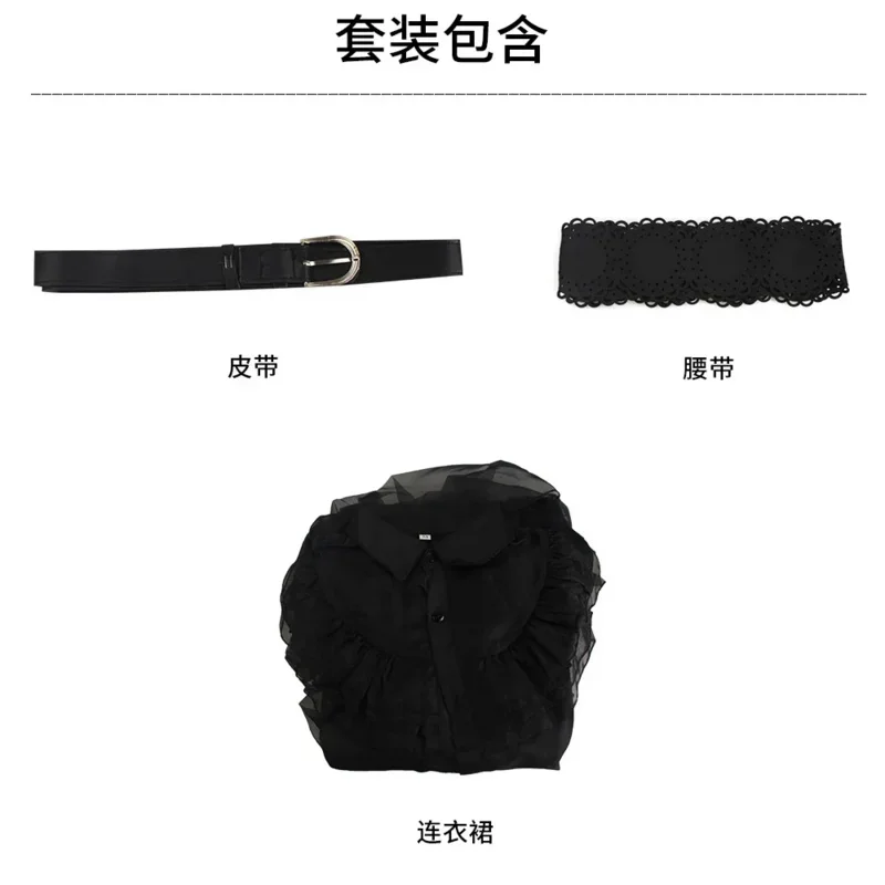 2025 새로운 영화 수요일 코스프레 드레스 수요일 아담스 코스프레 의상 어린이를위한 베스 티드 소녀 드레스 할로윈 카니발 C AA