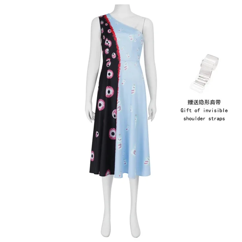 

Mouthwashing Anya Curly Daisuke Cosplay Costume Wig Halloween Horror Character Zombie Full Set For Women Men Adult fy1;