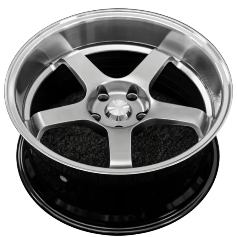 

High Quality Factory Direct Cast Rims For Car Hyper Black Machine Lip 15 16 17 18 Inch Casting Wheels
