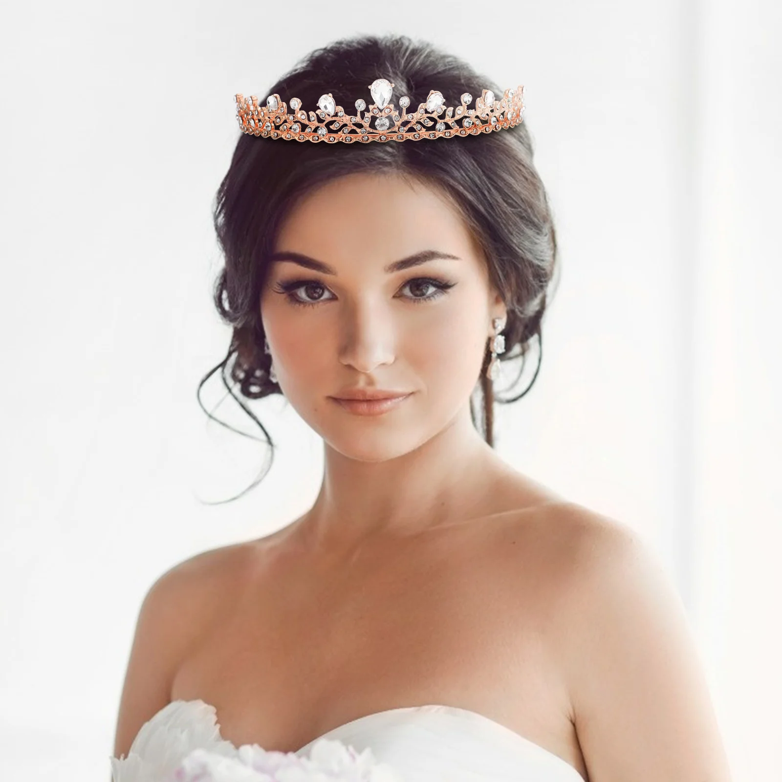 

Rhinestone Bridal Tiara Crown Elegant Wedding Headpiece Bride Crown for Women Girls Tiara for Women Bride Headpiece