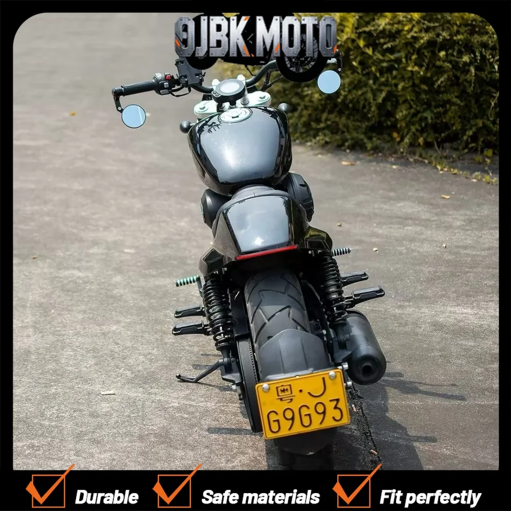 Motorcycle modification: Single-seat humpback seat, rear mudguard, flowing taillight strip for Benda Chinchilla 300 BD300