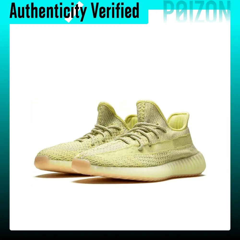 Adidas Originals Yeezy Boost 350 V2 Casual Shoes Unisex Low-top Antelia/Green/Brown/Yellow FV3255 view 4