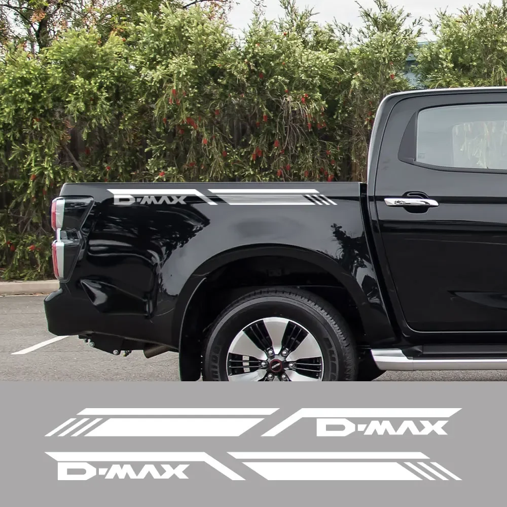 Pickup Rear Trunk Side Decals For Isuzu Dmax D Max  Car Stickers Truck Graphics Vinyl Film Decor Covers Auto Tuning Accessories