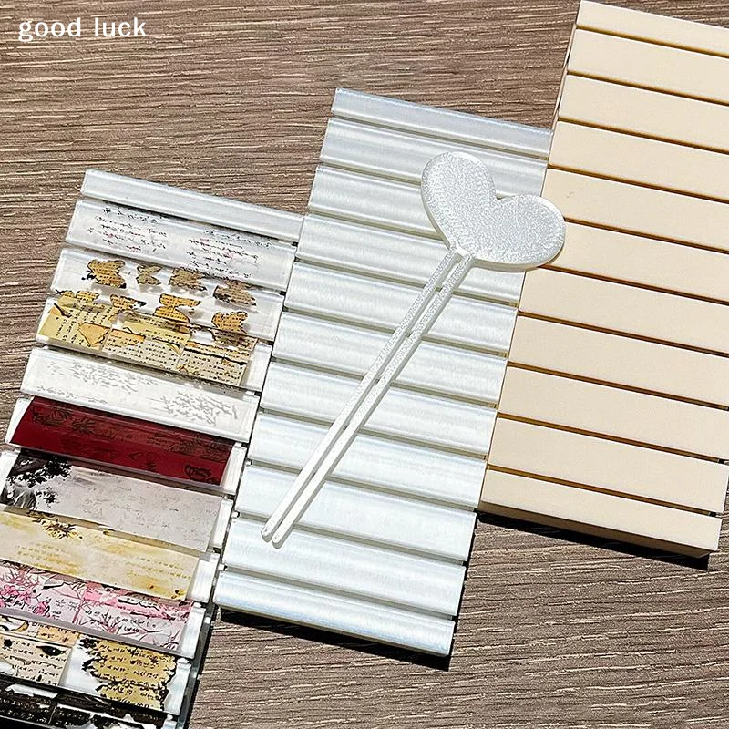 1 Set Portable Colorful Display Stand For Home Salon Use Nail Foils Gradient Transfer Foil Storage Box For Foil Sticker Storage