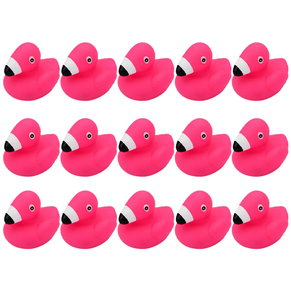 15 Pcs Children's Toys Duck Playing Water Bath Animals Baby Pinch Mini for Vinyl Kids Indoor Bathtub Shower