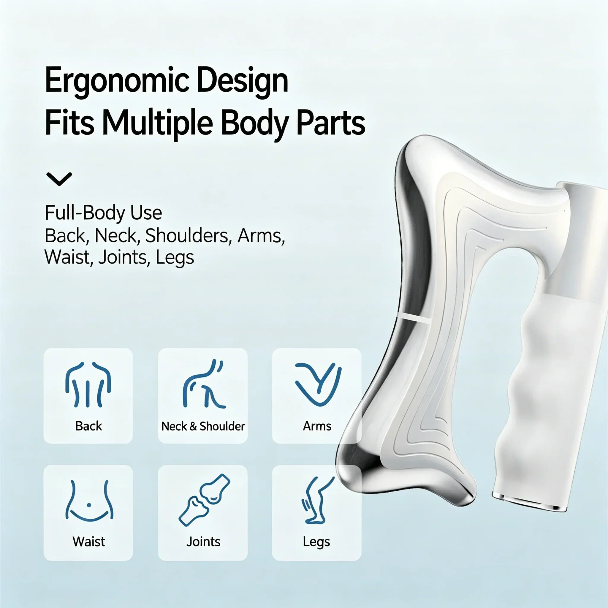 Electric Muscle Scraper Fascia Knife Vibration Massage Device Deep Muscle Relaxation Body Contouring Pain Relief Blade