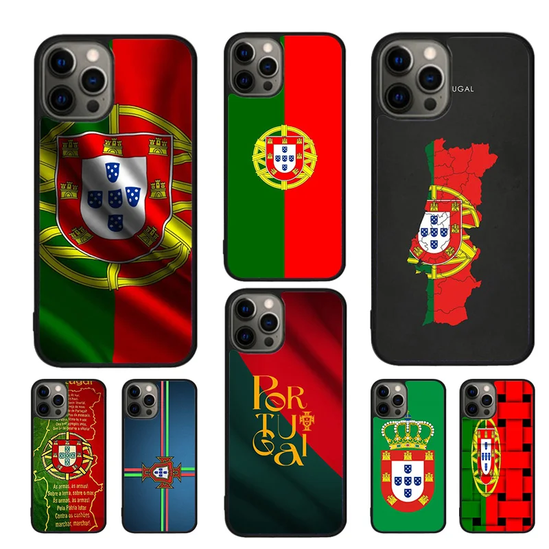 Etui na telefon komórkowy z flagą Portugalii do iPhone'a 16 15 14 12 13 mini 11 Pro MAX apple 6 7 8 Plus SE2020 Coque Shell