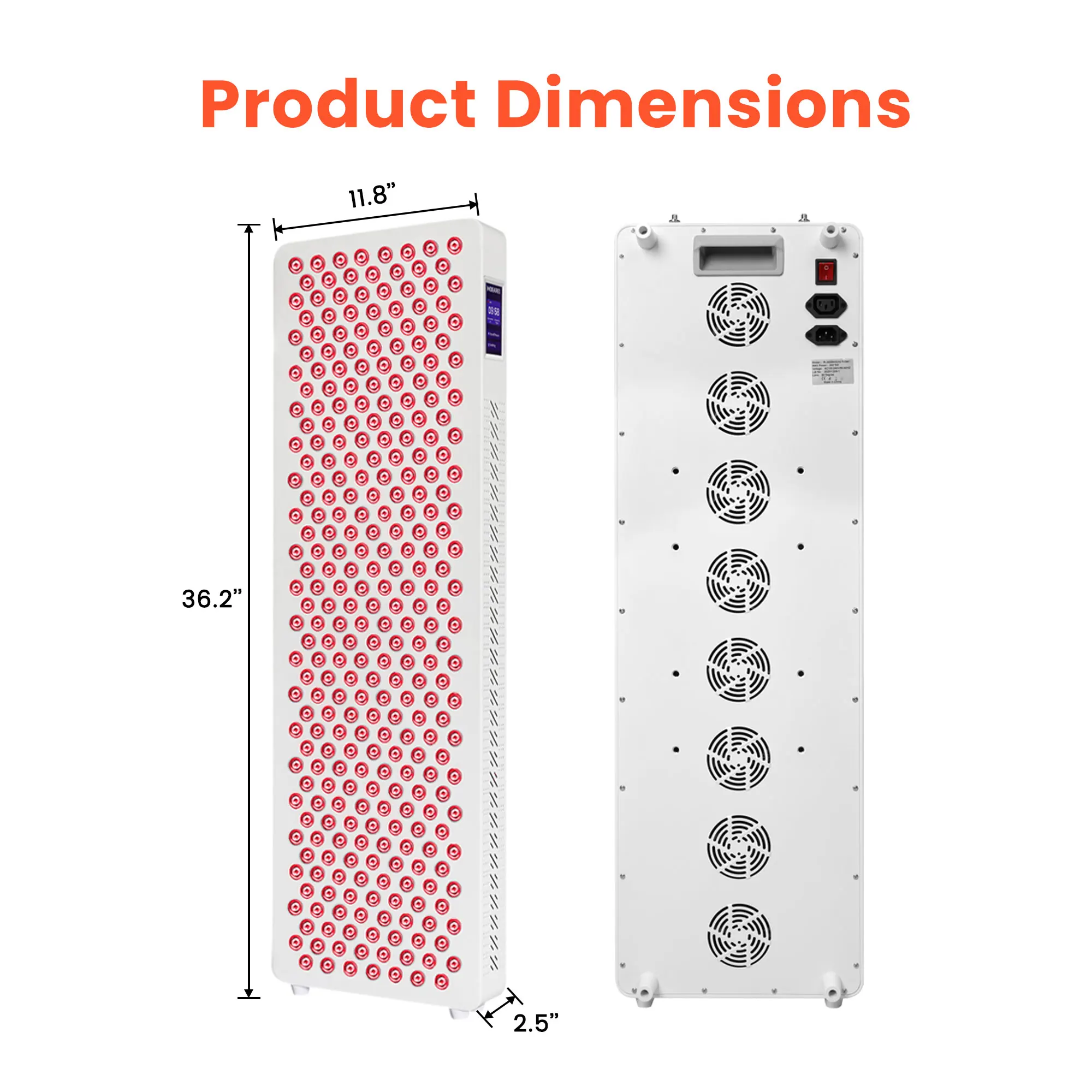 Dostosowany RL300Max z najnowszym interfejsem dotykowym o wielu długościach fal czerwony panel terapia światłem 1500W bez migotania 300 szt