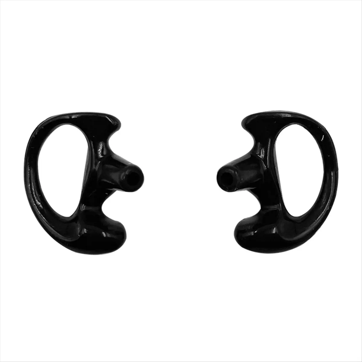 SWXF 交換可能なシリコンイヤホン 三角形 エアチューブ付きヘッドセット ブラック サイズL トランシーバーアクセサリー