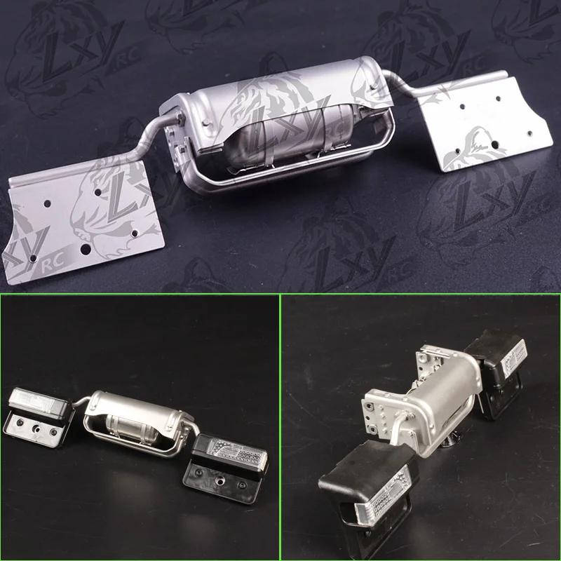 Accesorios de actualización de luz trasera de brazo trasero de tanque de Gas de simulación de Metal a escala 1:14 para camión Tamiya RC SCANIA R730 R620 R470