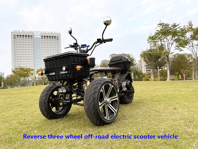 Strong power Reverse three wheel off-road chain motor electric vehicle scooter PCS-92