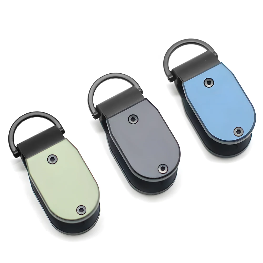 ZEEKER Compact Key Organizer Minimalist Aluminum Key Holder Smart Key Folder Pocket EDC Tool Metal Key Case No Noise Gear with D