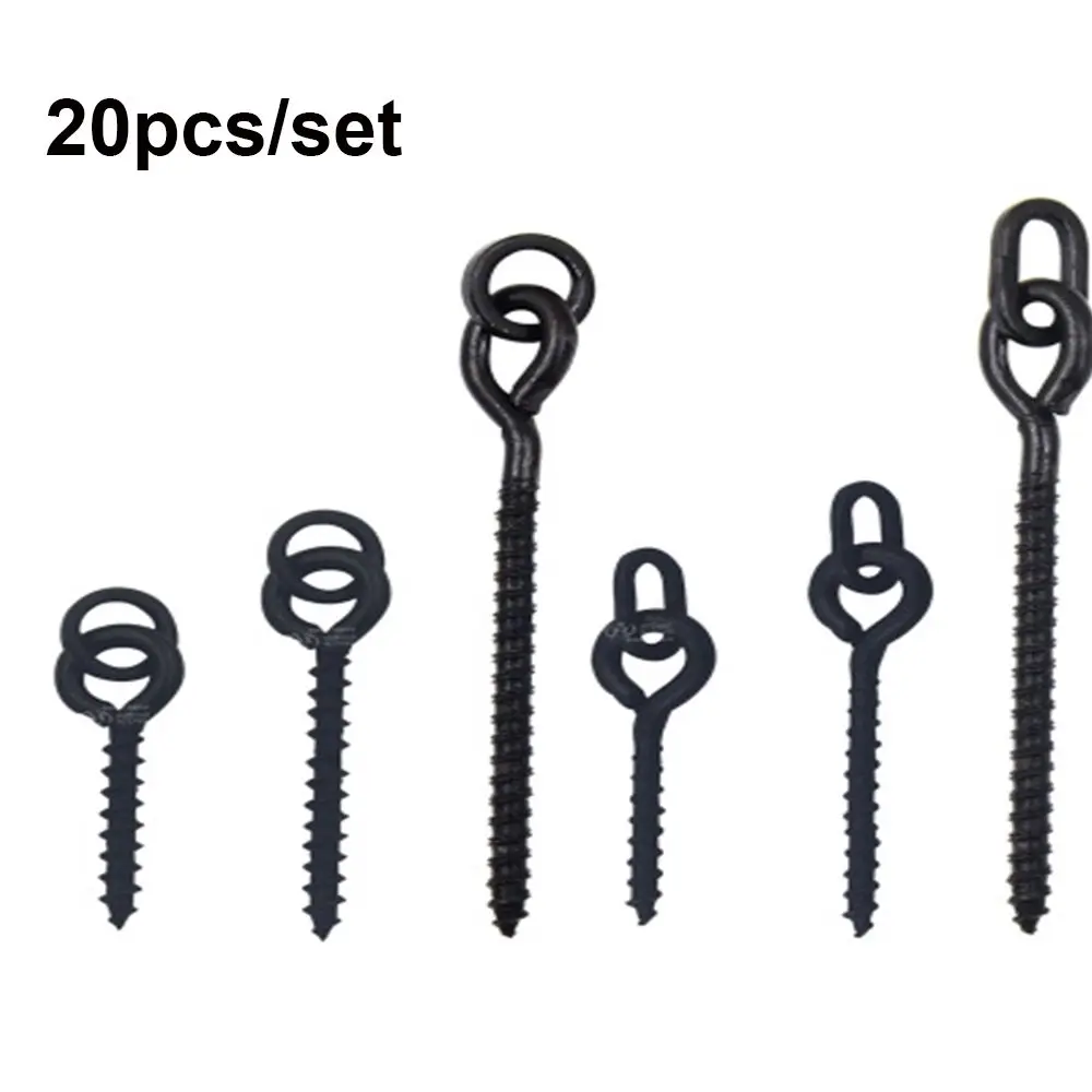 20pcs European Plastic Tool Bait Stop Pop Up Peg Pellet Holder Carp Fishing Boilie Chod  Screw