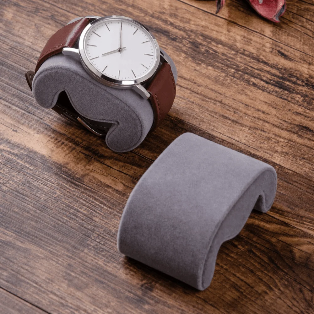 Soft Suede Velvet Watches Storage Pillow Fixed Multi Functional Wristwatch Cushion Display Fixed Pillows Watch
